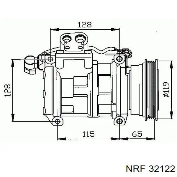 32122 NRF компрессор кондиционера