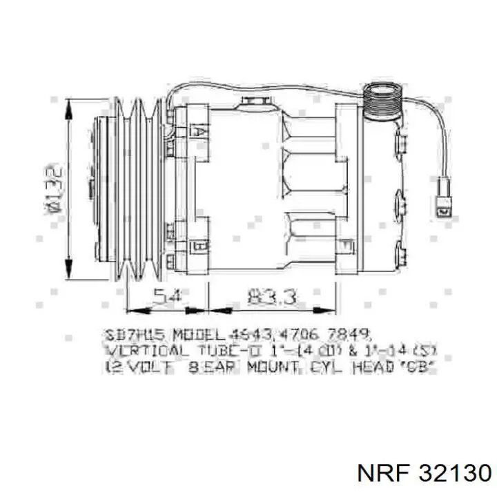 Купить 89849 Nissens Компрессор климатической установки
