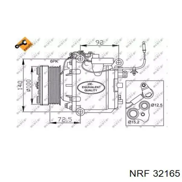 ACP1097000S Mahle Original Компрессор хладагента