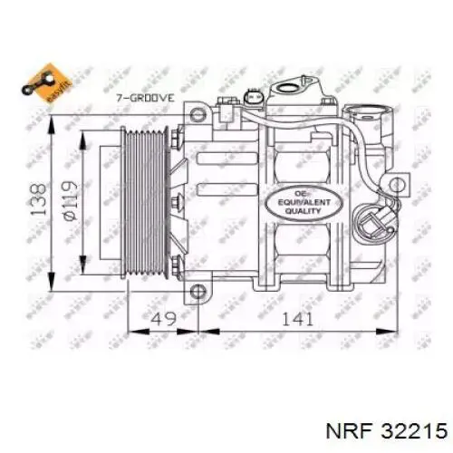 Купить A001230801180 Mercedes Компрессор климатической установки