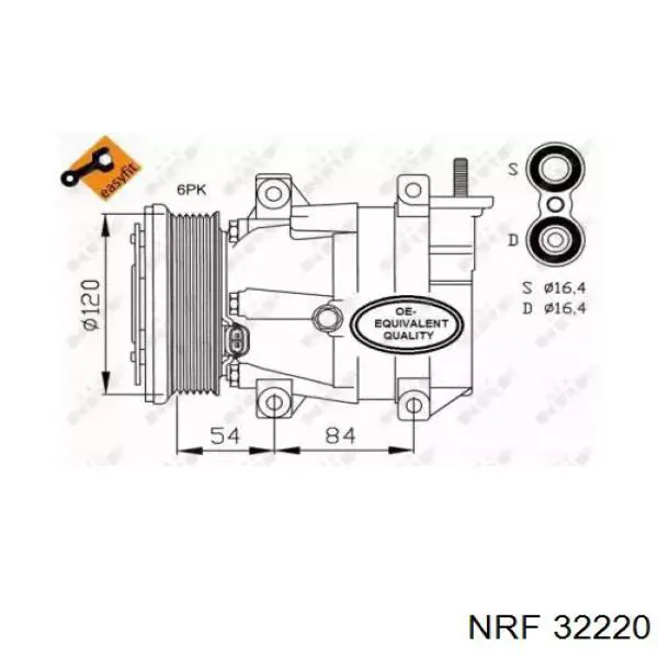 Насос кондиционера NRF 32220