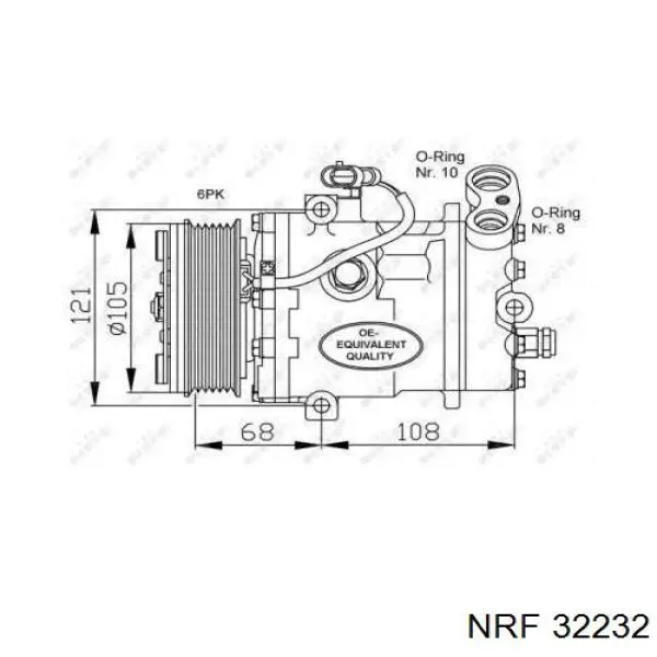 Компрессор кондиционера 8971863970 Isuzu