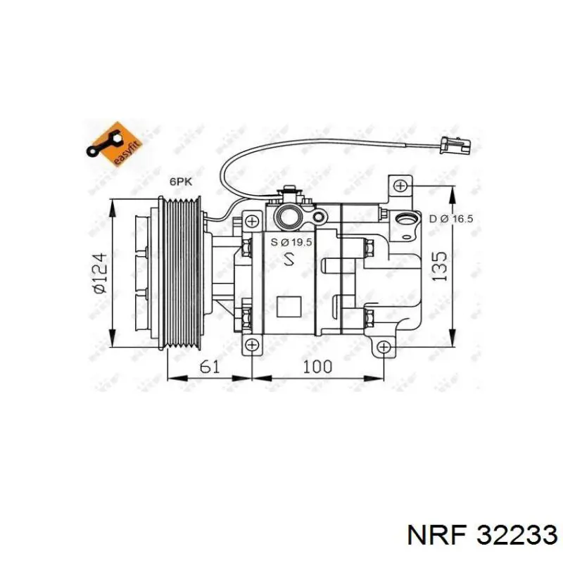 Насос кондиционера NRF 32233