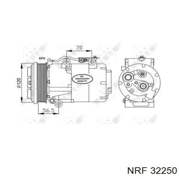 32250 NRF компрессор кондиционера