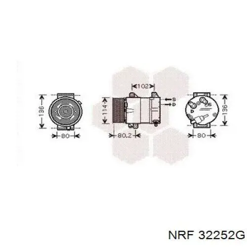 8200436106 Renault (RVI) Компрессор хладагента