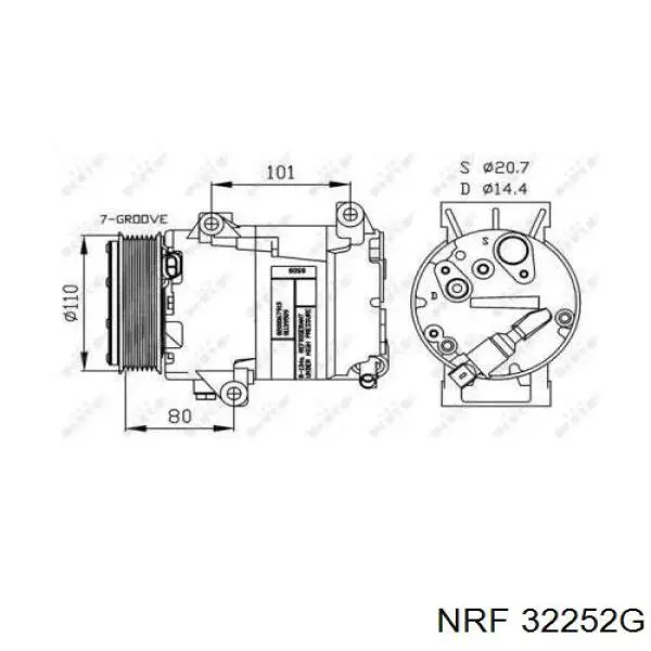 Насос кондиционера Renault (RVI) 8200436106