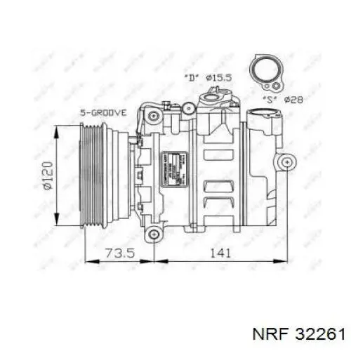 JPB101450 Rover компрессор кондиционера
