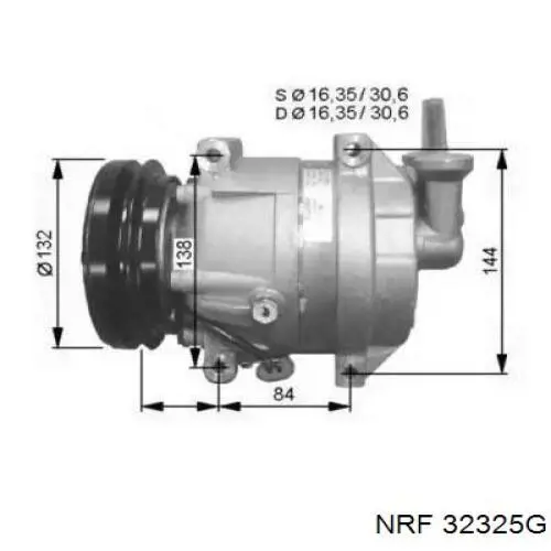 Компрессор кондиционера 32325G NRF