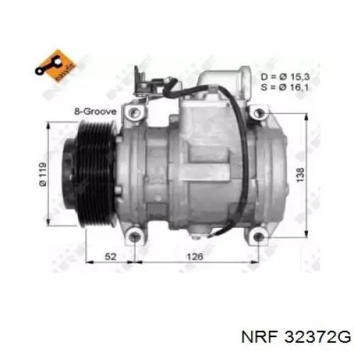 32372G NRF компрессор кондиционера