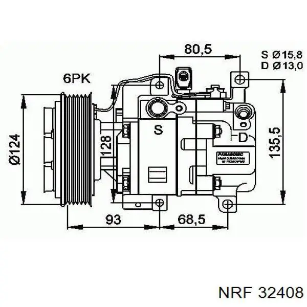 Компрессор системы кондиционирования MSG Rebuilding H12A1AF4DWR цена, от 125.32 USD