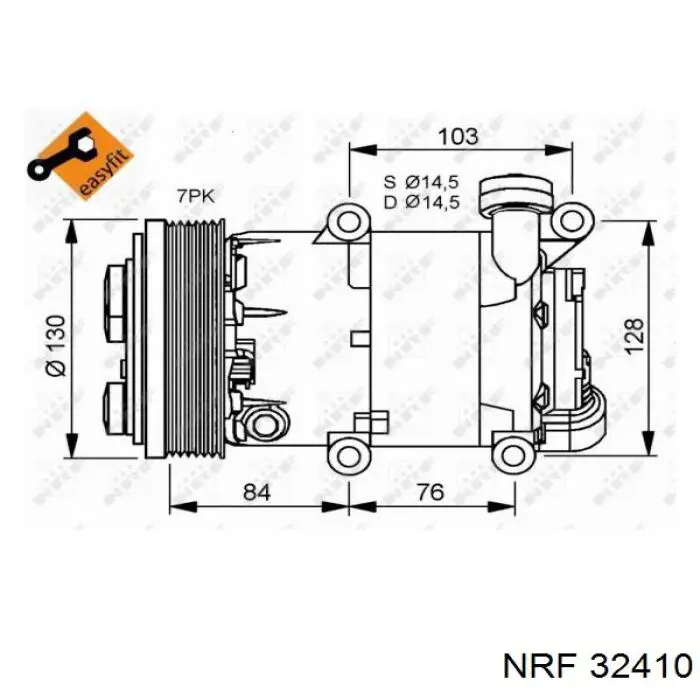 Компрессор кондиционера 6C1119D629EE MSG Rebuilding