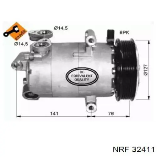 Compresor de aire acondicionado 32411 NRF