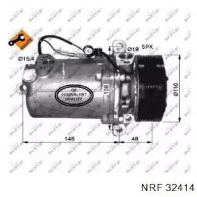 32414 NRF компрессор кондиционера