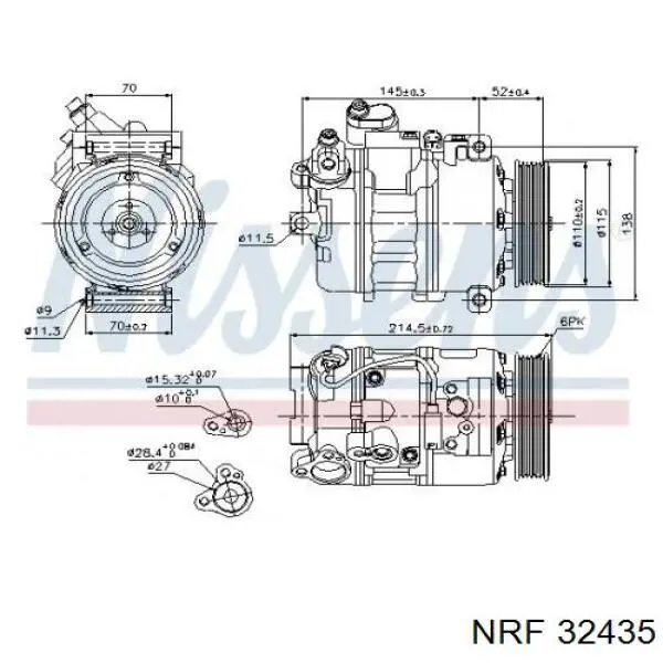 Купить 813413 VALEO Компрессор климатической установки