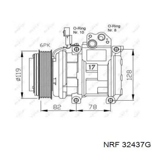 0K55861450B Hyundai/Kia compressor de aparelho de ar condicionado