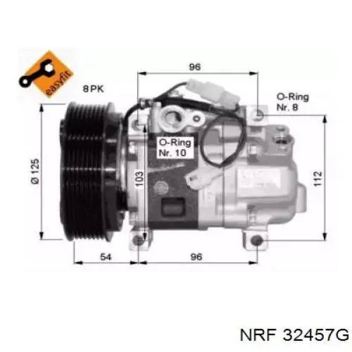 32457G NRF компрессор кондиционера