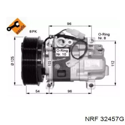 32457G NRF compressor de aparelho de ar condicionado