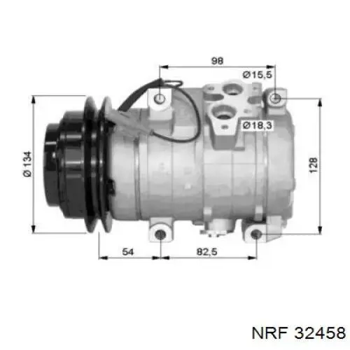 Компрессор кондиционера 32458 NRF