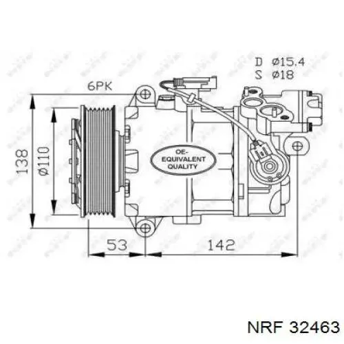 32463 NRF компрессор кондиционера