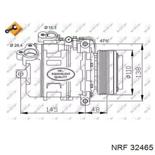 Насос кондиционера NRF 32465