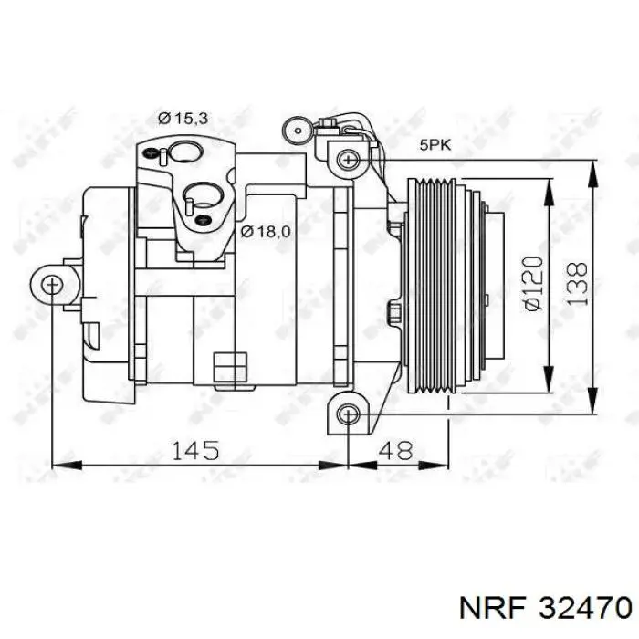 32470 NRF компрессор кондиционера