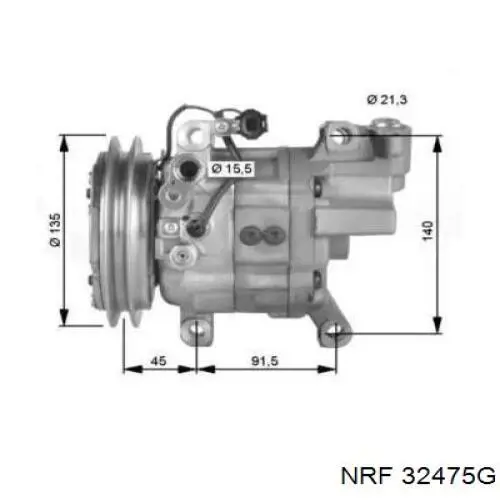 Компрессор кондиционера 32475G NRF