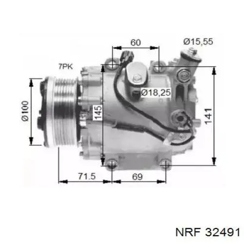 32491 NRF компрессор кондиционера