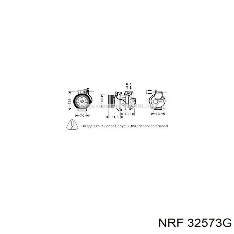 Компрессор системы кондиционирования Delphi CS20331 цена, от 310.35 USD