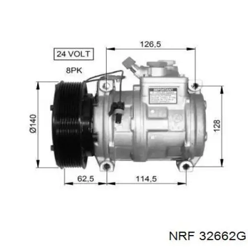 Компрессор кондиционера 32662G NRF