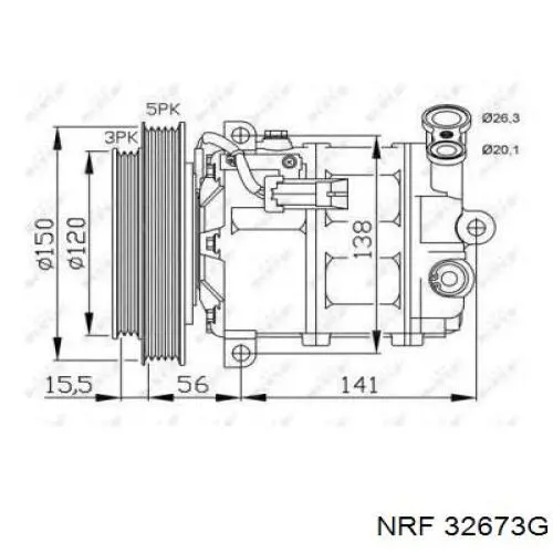Компрессор системы кондиционирования Airstal 100173 цена, от 408.76 USD