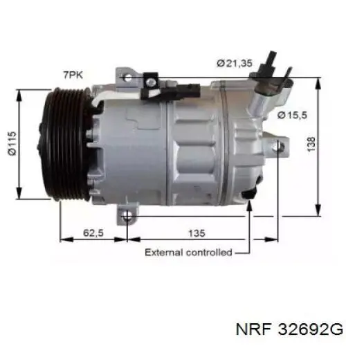 CMP2052073 Ashika compressor de aparelho de ar condicionado