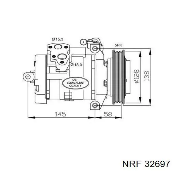 32697 NRF компрессор кондиционера