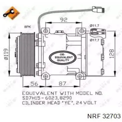 Компрессор кондиционера WG1835919 Wilmink Group