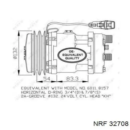 SD7H158157 Sanden компрессор кондиционера