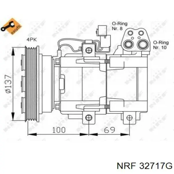 Купить ACP440000P Mahle Original Компрессор климатической установки