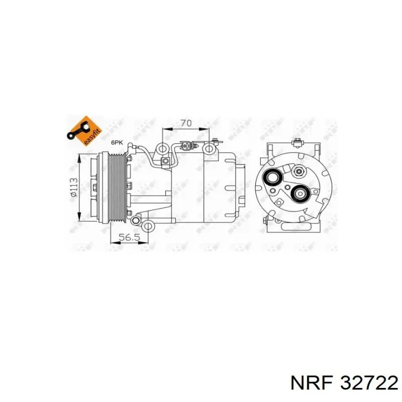 38578 NRF компрессор кондиционера