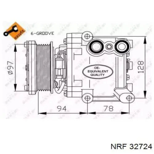 Компрессор кондиционера 1016001045 MSG Rebuilding