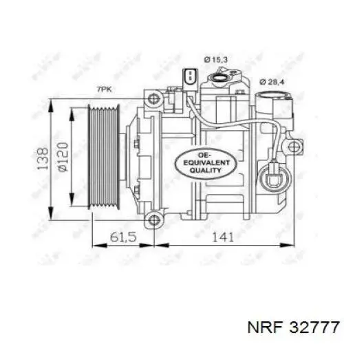 32777 NRF компрессор кондиционера