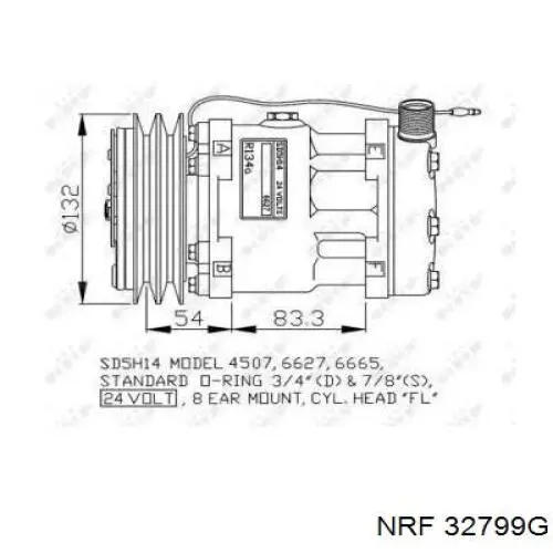 Насос кондиционера NRF 32799G