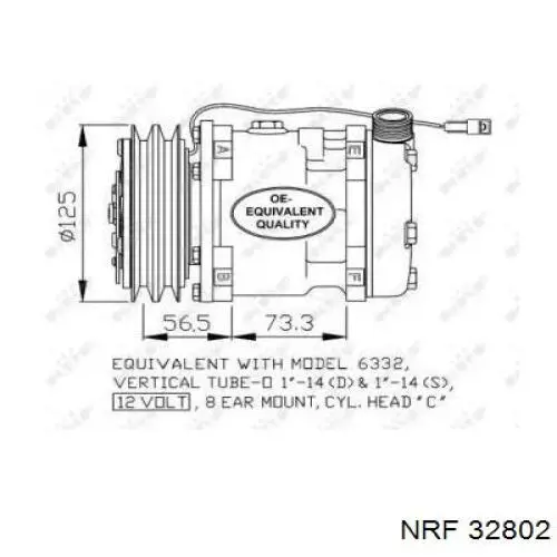 Насос кондиционера NRF 32802