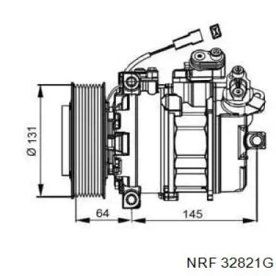 Компрессор кондиционера 32821G NRF