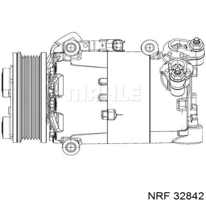 Компрессор кондиционера 32842 NRF