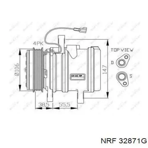 32871G NRF компрессор кондиционера