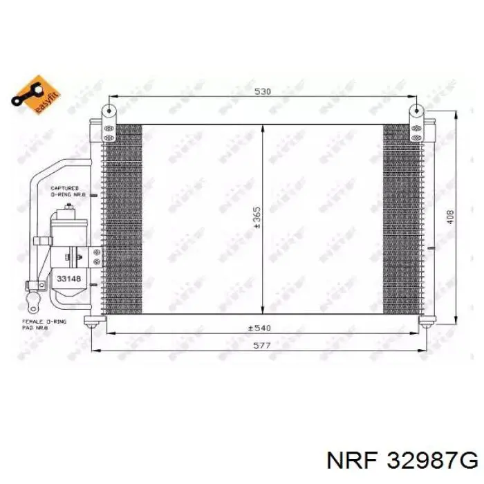 Насос кондиционера NRF 32987G