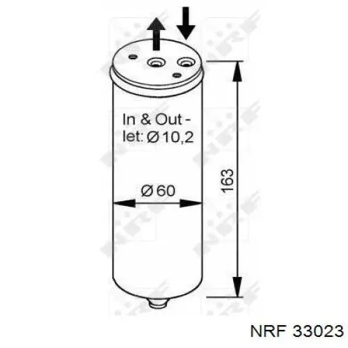 33023 NRF ресивер-осушитель кондиционера