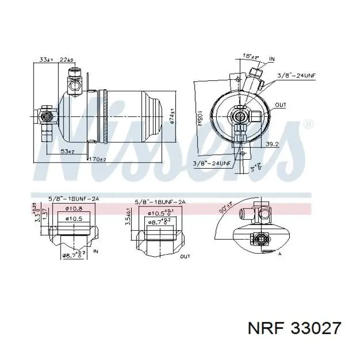 Осушитель кондиционера NRF 33027 цена, от 24.49 USD