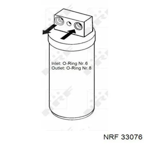 33076 NRF ресивер-осушитель кондиционера