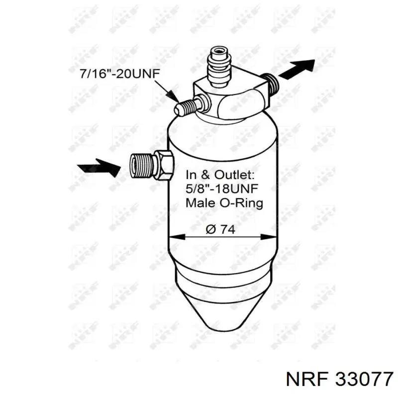 Осушитель кондиционера 33077 NRF