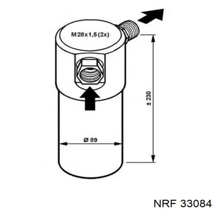 Осушитель кондиционера 33084 NRF