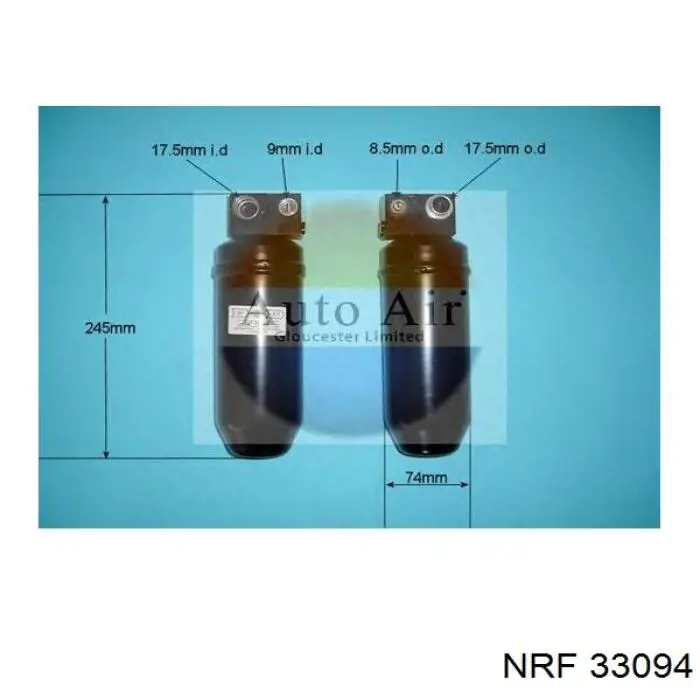 Receptor-secador del aire acondicionado 33094 NRF